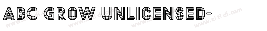 ABC Grow Unlicensed字体转换